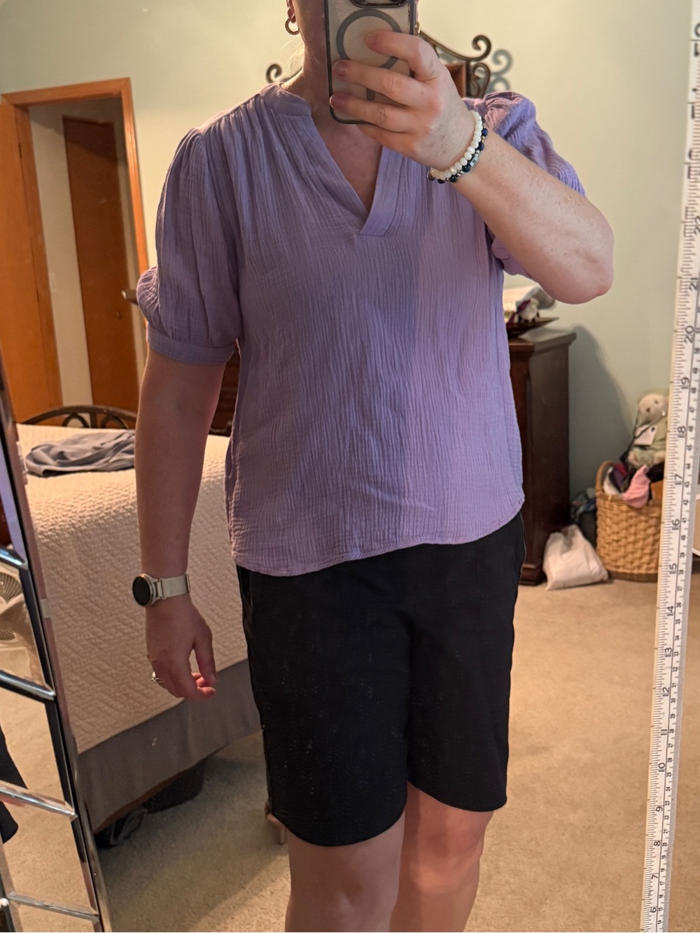 Avara Tammy Lilac Gauze Top